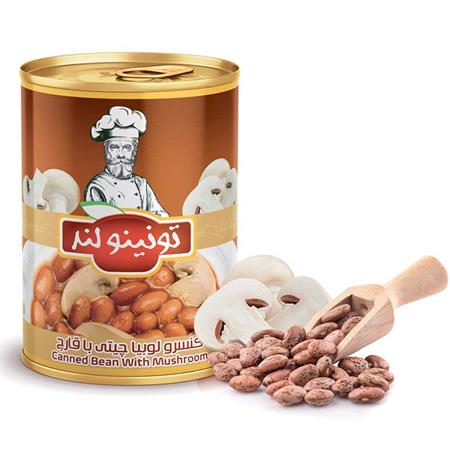 Bean canned with mushroom